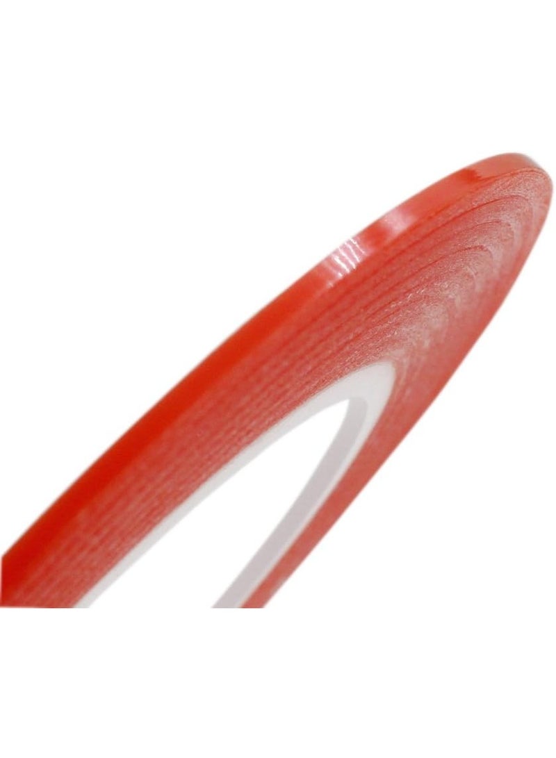 3mm × 25M واضح رقيق مزدوج الجانبين قوي لاصق شريط أكريليك (1/8 "x82ft) للهواتف المحمولة أجهزة الكمبيوتر المحمول أقراص شاشة LCD - Image 2